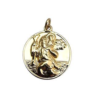 14K Yellow Gold St. Christopher Charm #22827